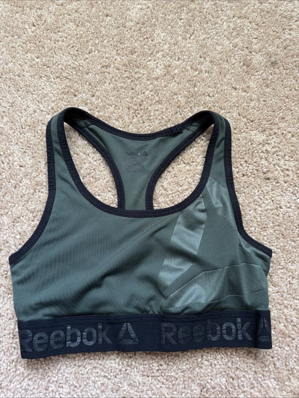 Reebok Women's CrossFit Sports Bra Racerback XS Removable Cups, No Pads